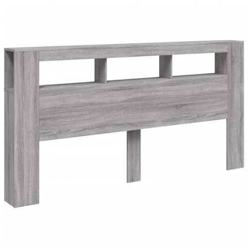 LED uzglavlje boja hrasta 200x18,5x103,5 cm konstruirano drvo - Sivi hrast sonoma 200 x 103.5 cm 1 Cijena