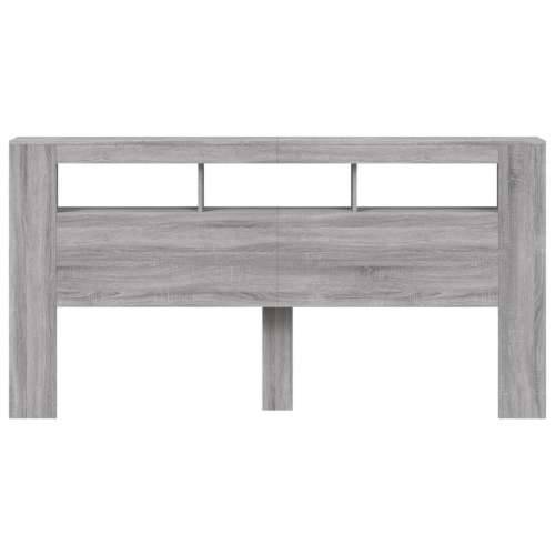 LED uzglavlje boja hrasta 200x18,5x103,5 cm konstruirano drvo - Sivi hrast sonoma 200 x 103.5 cm 1 Cijena