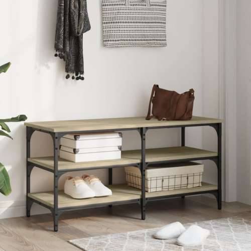 Klupa za cipele boja hrasta 100x38,5x49 cm konstruirano drvo - sonoma hrast 100 x 38.5 x 49 cm Cijena
