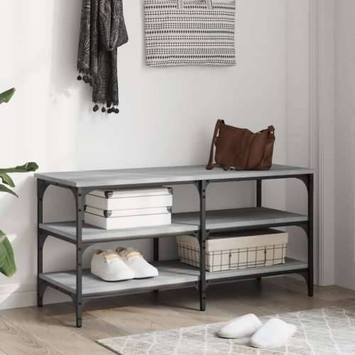 Klupa za cipele boja hrasta 100x38,5x49 cm konstruirano drvo Sivi hrast sonoma 100 x 38.5 x 49 cm Cijena