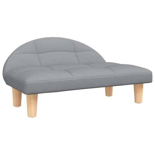 Krevet za pse svjetlosivi 70x52x30 cm od tkanine Svjetlosiva tkanina Cijena