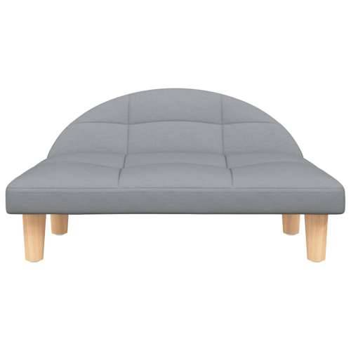 Krevet za pse svjetlosivi 70x52x30 cm od tkanine Svjetlosiva tkanina Cijena