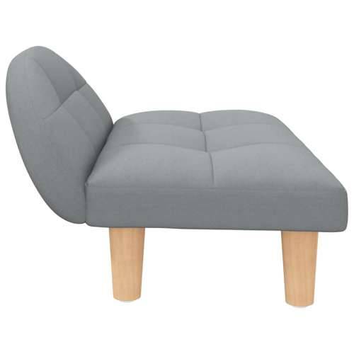 Krevet za pse svjetlosivi 70x52x30 cm od tkanine Svjetlosiva tkanina Cijena