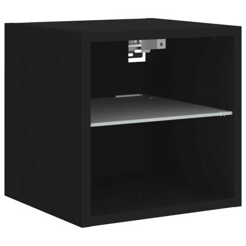 Zidni TV ormarić s LED svjetlima crni 30 x 28,5 x 30 cm - Crna 1 30 cm Cijena