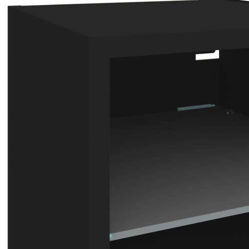 Zidni TV ormarić s LED svjetlima crni 30 x 28,5 x 30 cm - Crna 1 30 cm Cijena