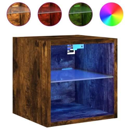 Zidni TV ormarići LED 2 kom boja hrasta 30 x 28,5 x 30 cm - Dimljeni hrast 2 30 cm Cijena