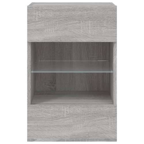 Zidni TV ormarić s LED svjetlima siva boja hrasta 40x30x60,5 cm - Sivi hrast sonoma 1 40 cm Cijena