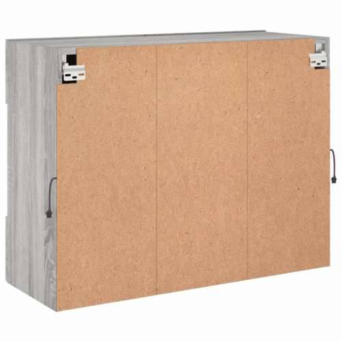 Zidni TV ormarić s LED svjetlima boja hrasta 78,5x30x60,5 cm - Sivi hrast sonoma 1 78.5 cm Cijena