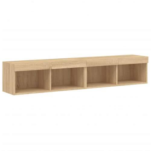 TV ormarići s LED svjetlima 2 kom boja hrasta 80x30x30 cm - sonoma hrast 2 80 cm Cijena