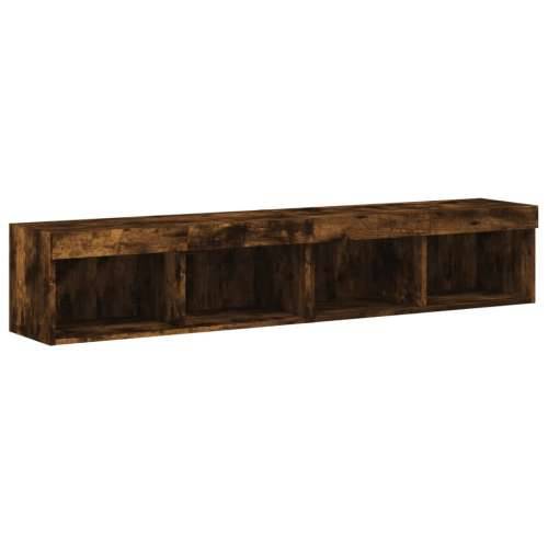 TV ormarići s LED svjetlima 2 kom boja hrasta 80x30x30 cm - Dimljeni hrast 2 80 cm Cijena