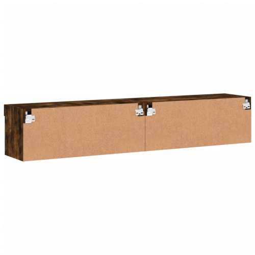 TV ormarići s LED svjetlima 2 kom boja hrasta 80x30x30 cm - Dimljeni hrast 2 80 cm Cijena