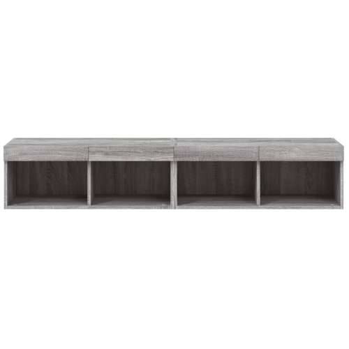 TV ormarići s LED svjetlima 2 kom boja hrasta 80x30x30 cm - Sivi hrast sonoma 2 80 cm Cijena