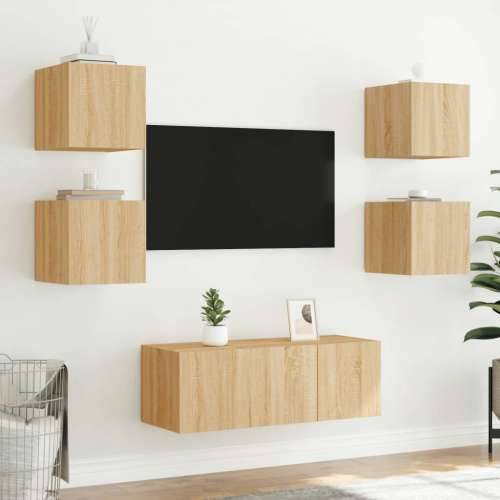 Zidni TV ormarići LED 2 kom boja hrasta sonome 30,5x35x30 cm - sonoma hrast 30.5 x 35 x 30 cm 2 Cijena