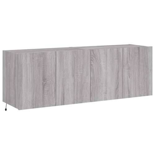 Zidni TV ormarići LED 2 kom siva boja hrasta 60x35x41 cm - Sivi hrast sonoma 60 x 35 x 41 cm 2 Cijena