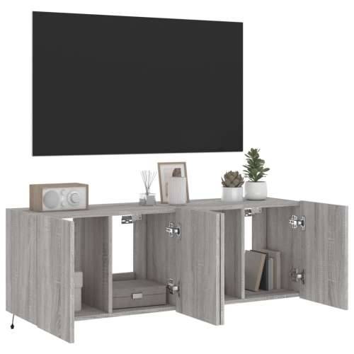 Zidni TV ormarići LED 2 kom siva boja hrasta 60x35x41 cm - Sivi hrast sonoma 60 x 35 x 41 cm 2 Cijena
