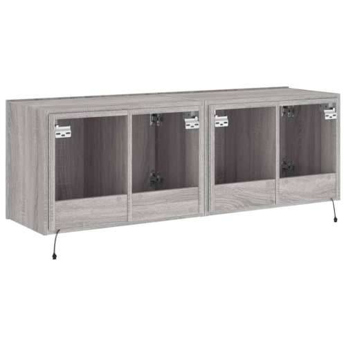 Zidni TV ormarići LED 2 kom siva boja hrasta 60x35x41 cm - Sivi hrast sonoma 60 x 35 x 41 cm 2 Cijena