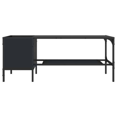 Stolić za kavu sa stalkom crni 100x51x40 cm konstruirano drvo - Crna 1 Cijena