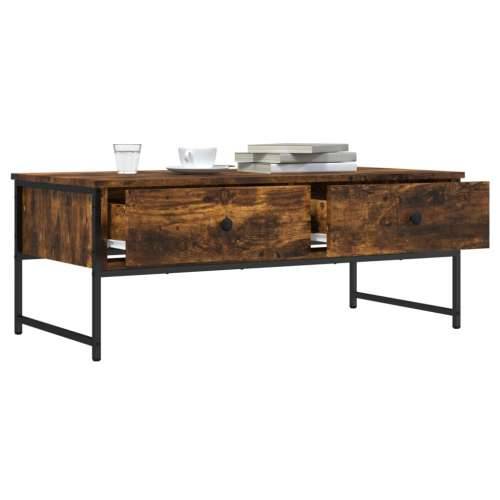 Stolić za kavu boja hrasta 101x49x39,5 cm konstruirano drvo - Dimljeni hrast 1 Cijena