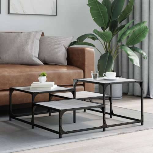 Stolić za kavu boja hrasta 87,5x87,5x40 cm konstruirano drvo - Sivi hrast sonoma 87.5 x 87.5 x 40 cm 1 Cijena