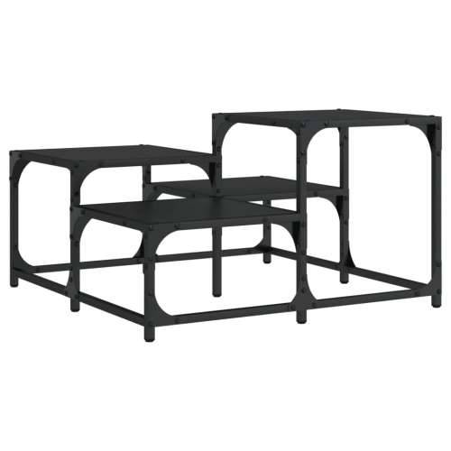 Stolić za kavu crni 68x68x40 cm od konstruiranog drva - Crna 68 x 68 x 40 cm 1 Cijena