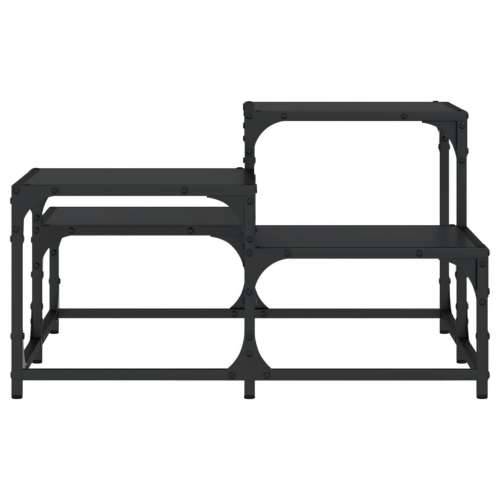 Stolić za kavu crni 68x68x40 cm od konstruiranog drva - Crna 68 x 68 x 40 cm 1 Cijena