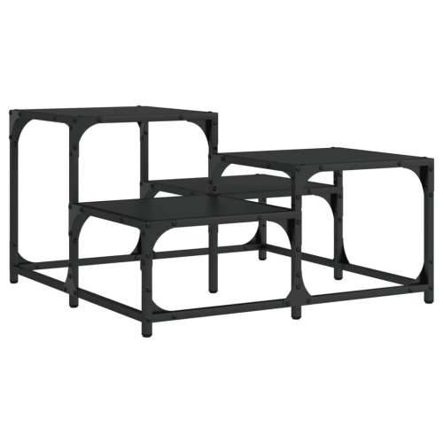 Stolić za kavu crni 68x68x40 cm od konstruiranog drva - Crna 68 x 68 x 40 cm 1 Cijena
