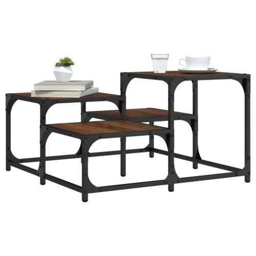 Stolić za kavu smeđa boja hrasta 68x68x40 cm konstruirano drvo - Smeđi hrast 68 x 68 x 40 cm 1 Cijena