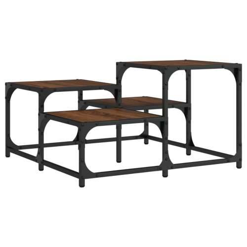 Stolić za kavu smeđa boja hrasta 68x68x40 cm konstruirano drvo - Smeđi hrast 68 x 68 x 40 cm 1 Cijena