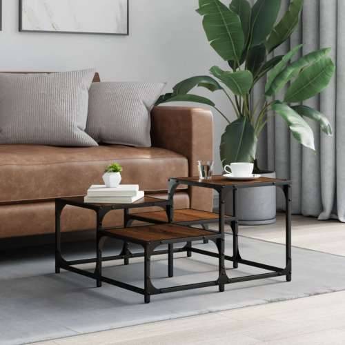 Stolić za kavu smeđa boja hrasta 68x68x40 cm konstruirano drvo - Smeđi hrast 68 x 68 x 40 cm 1 Cijena