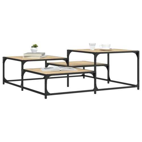 Stolić za kavu boja hrasta 107x107x40 cm konstruirano drvo - sonoma hrast 107 x 107 x 40 cm 1 Cijena