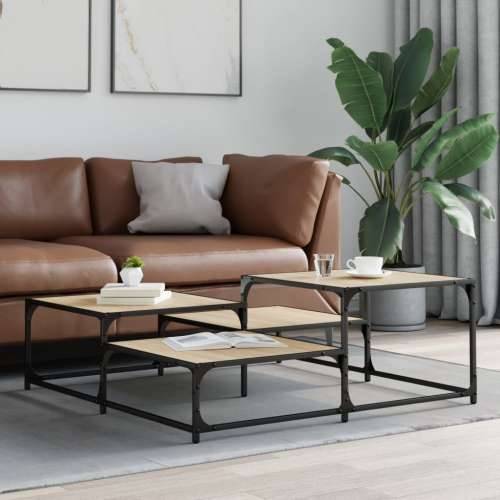 Stolić za kavu boja hrasta 107x107x40 cm konstruirano drvo - sonoma hrast 107 x 107 x 40 cm 1 Cijena