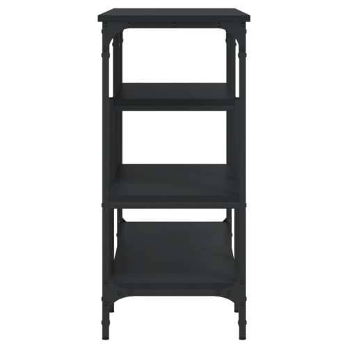 Konzolni stol s policama crni 100 x 35 x 75 cm - Crna 1 Cijena