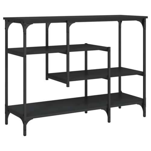 Konzolni stol s policama crni 100 x 35 x 75 cm - Crna 1 Cijena