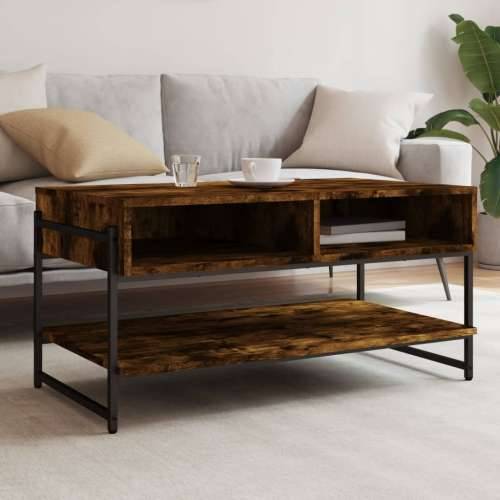Stolić za kavu boja hrasta 90x50x45 cm konstruirano drvo - Dimljeni hrast 1 Cijena