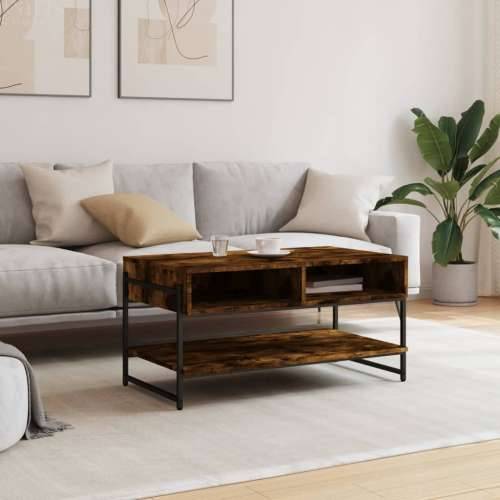 Stolić za kavu boja hrasta 90x50x45 cm konstruirano drvo - Dimljeni hrast 1 Cijena