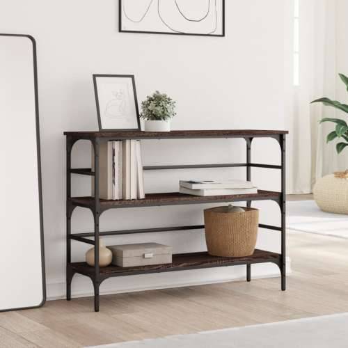 Konzolni stol boja smeđeg hrasta 100x32x75 cm konstruirano drvo - Smeđi hrast 1 Cijena