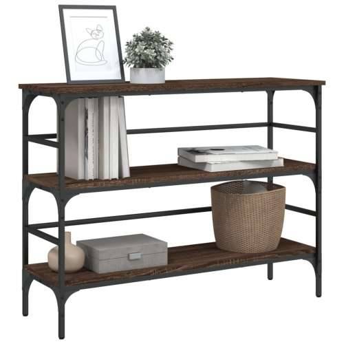 Konzolni stol boja smeđeg hrasta 100x32x75 cm konstruirano drvo - Smeđi hrast 1 Cijena
