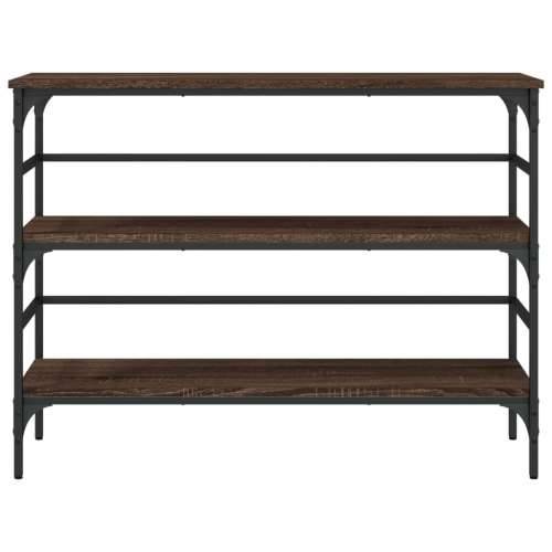 Konzolni stol boja smeđeg hrasta 100x32x75 cm konstruirano drvo - Smeđi hrast 1 Cijena