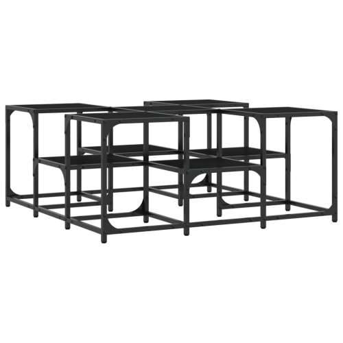 Stolić za kavu crni 91 x 91 x 40 cm od konstruiranog drva - Crna 91 x 91 x 40 cm 1 Cijena