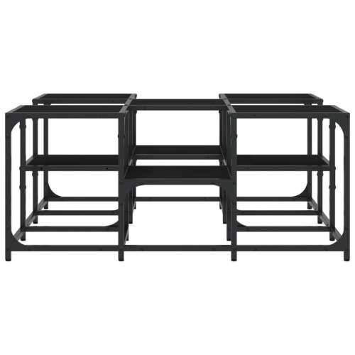 Stolić za kavu crni 91 x 91 x 40 cm od konstruiranog drva - Crna 91 x 91 x 40 cm 1 Cijena