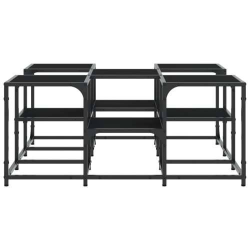 Stolić za kavu crni 91 x 91 x 40 cm od konstruiranog drva - Crna 91 x 91 x 40 cm 1 Cijena