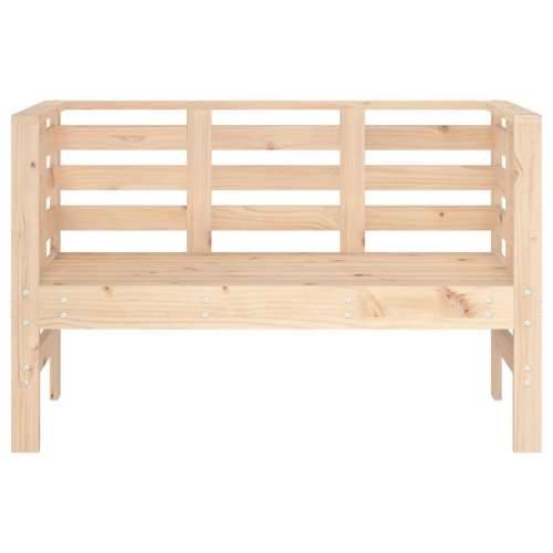 Vrtna klupa 111,5 x 53 x 71 cm od masivne borovine - Prirodna boja bora 1 Cijena