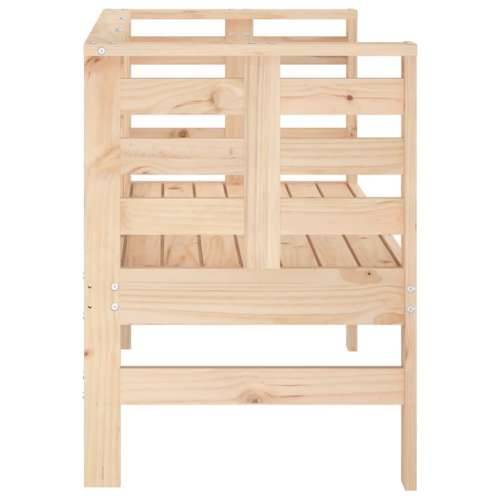 Vrtna klupa 111,5 x 53 x 71 cm od masivne borovine - Prirodna boja bora 1 Cijena