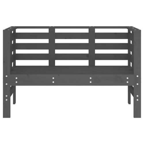 Vrtna klupa siva 111,5 x 53 x 71 cm od masivne borovine - Siva boja bora 1 Cijena