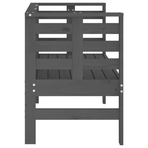 Vrtna klupa siva 111,5 x 53 x 71 cm od masivne borovine - Siva boja bora 1 Cijena