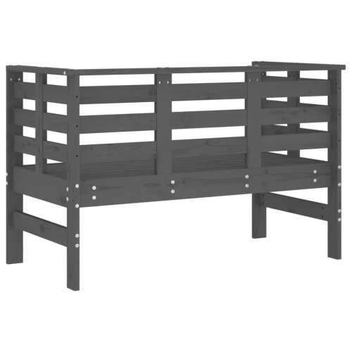 Vrtna klupa siva 111,5 x 53 x 71 cm od masivne borovine - Siva boja bora 1 Cijena