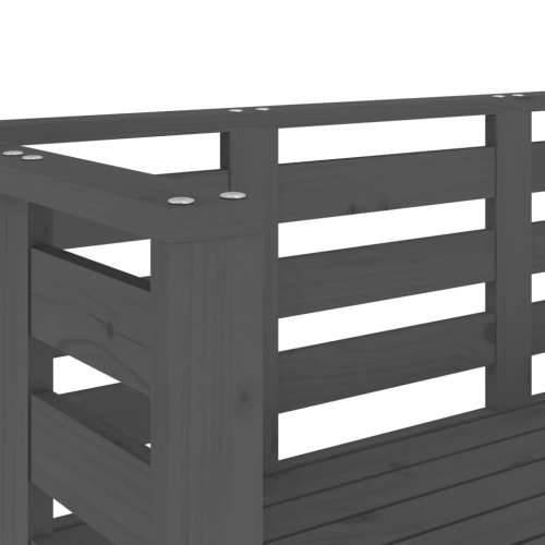 Vrtna klupa siva 111,5 x 53 x 71 cm od masivne borovine - Siva boja bora 1 Cijena