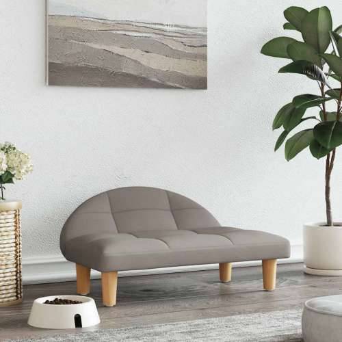 Krevet za pse smeđesivi 70x52x30 cm od tkanine - Sivo-smeđa tkanina Cijena