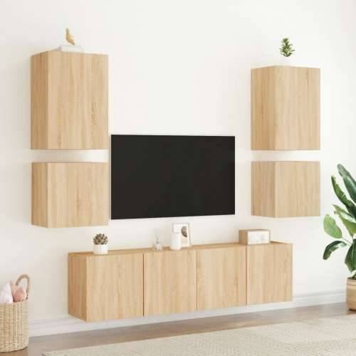 Zidni TV ormarići 2 kom boja hrasta 40,5 x 30 x 40 cm drveni - sonoma hrast 2 40 cm Cijena