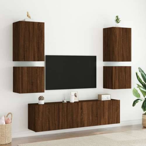 Zidni TV ormarić boja hrasta 40,5x30x40 cm konstruirano drvo - Smeđi hrast 1 40 cm Cijena